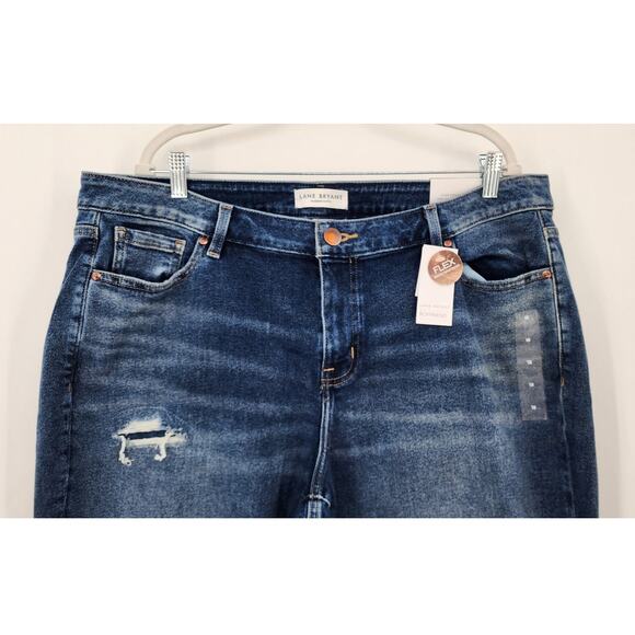 New NWT Lane Bryant Low Rise Boyfriend Jeans Dark Wash Size 18 - Picture 3 of 10